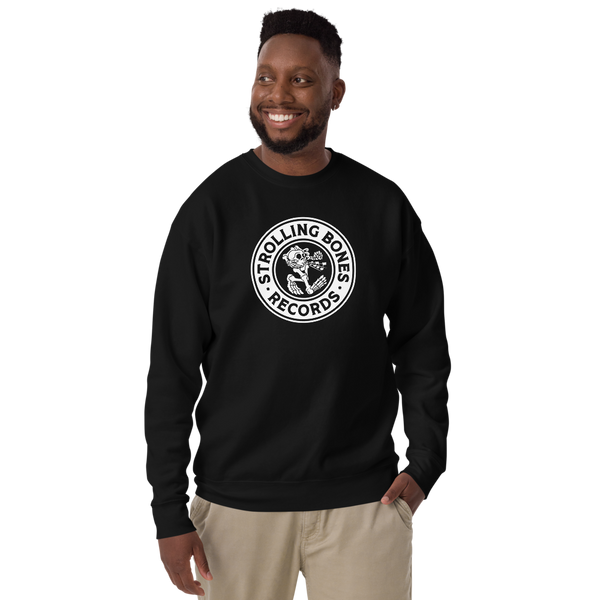 Strolling Bones Badge Crew Neck Black