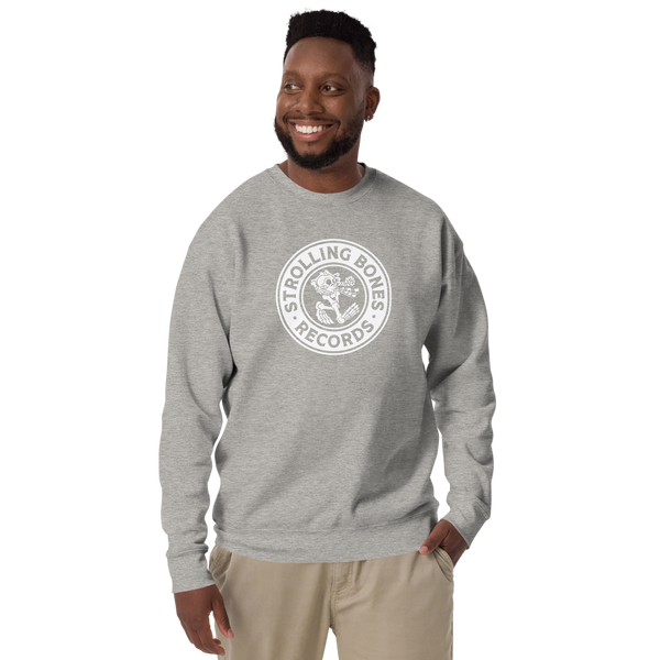 Strolling Bones Badge Crew Neck Gray