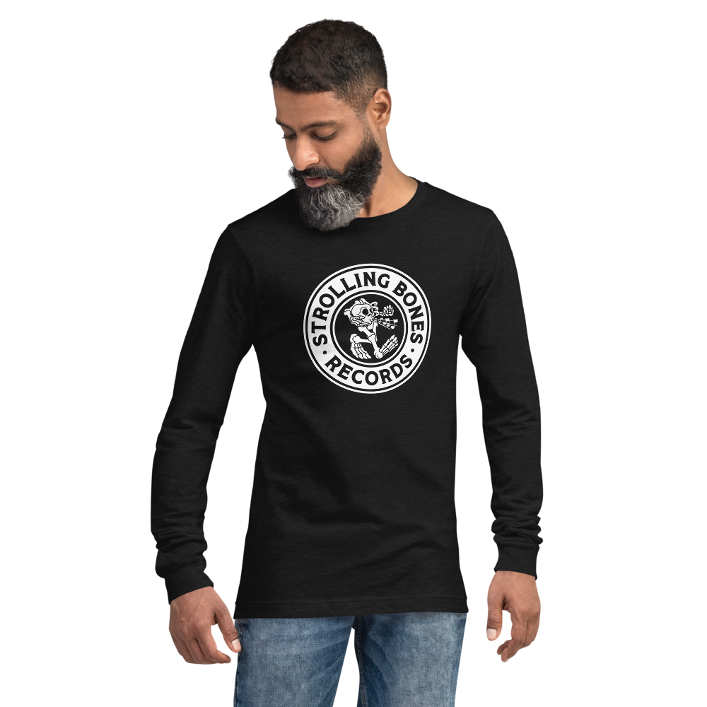 Strolling Bones Badge Long Sleeve Black