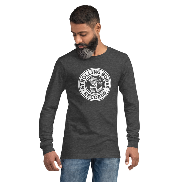 Strolling Bones Badge Long Sleeve Grey