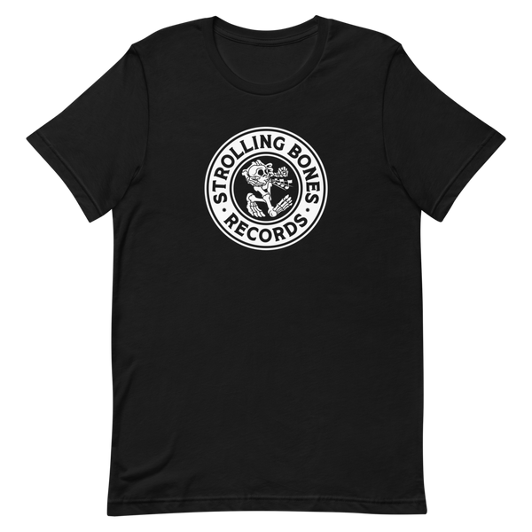 Strolling Bones Badge Logo Short Sleeve Unisex T-Shirt Black
