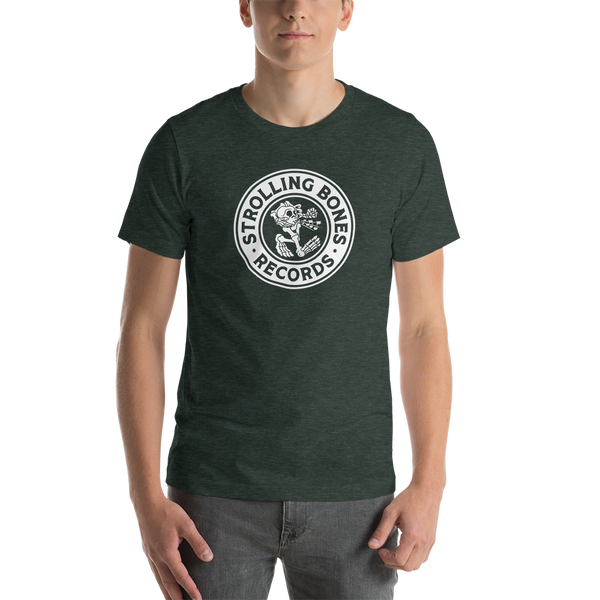 Strolling Bones Badge Logo Short Sleeve Unisex T-Shirt Green